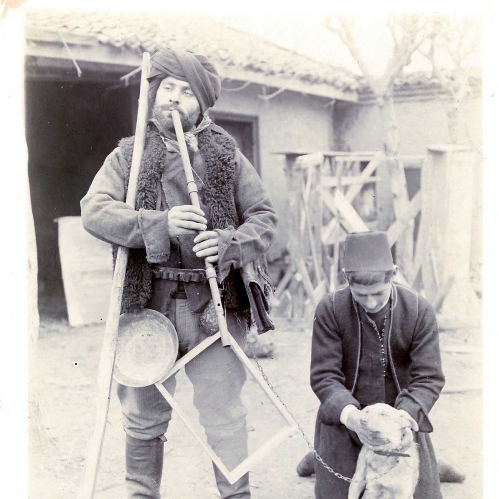 Musicians - black and white photo.